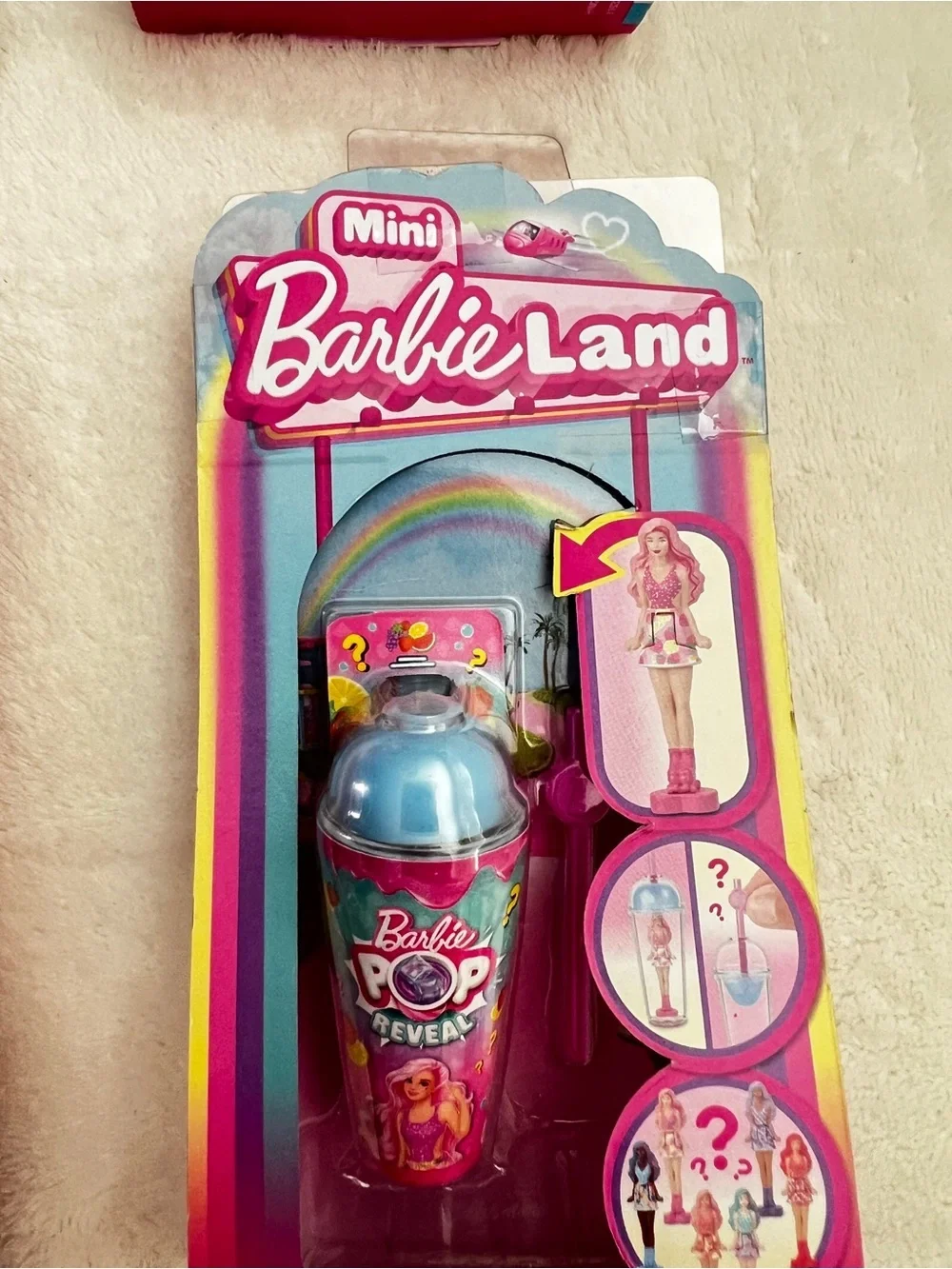 Lot of 4 Barbie Mini BarbieLand Pop Reveal Dolls, 1.5-inch Doll Ages 4+ Mattel